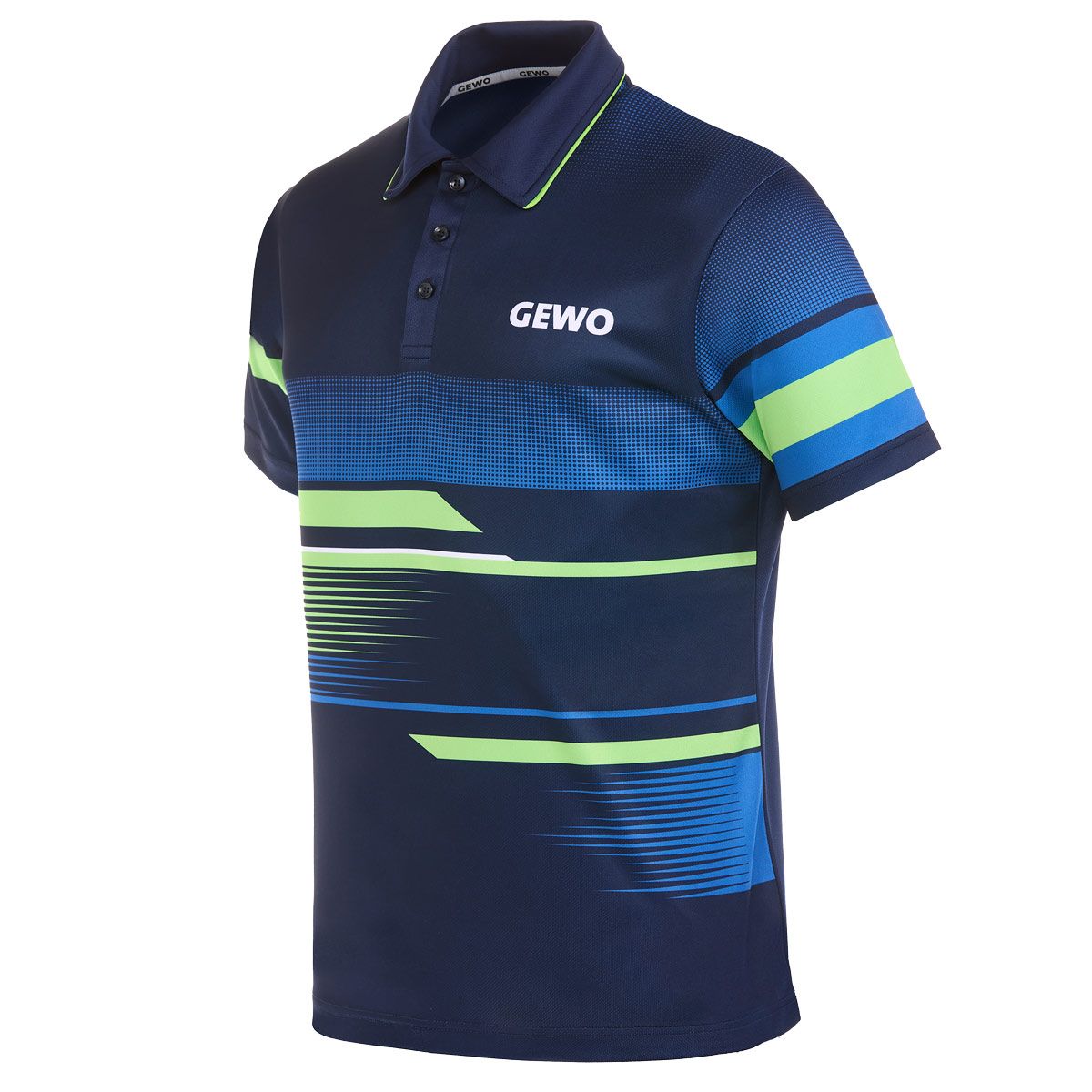 Gewo shirt Sarno II navy/green