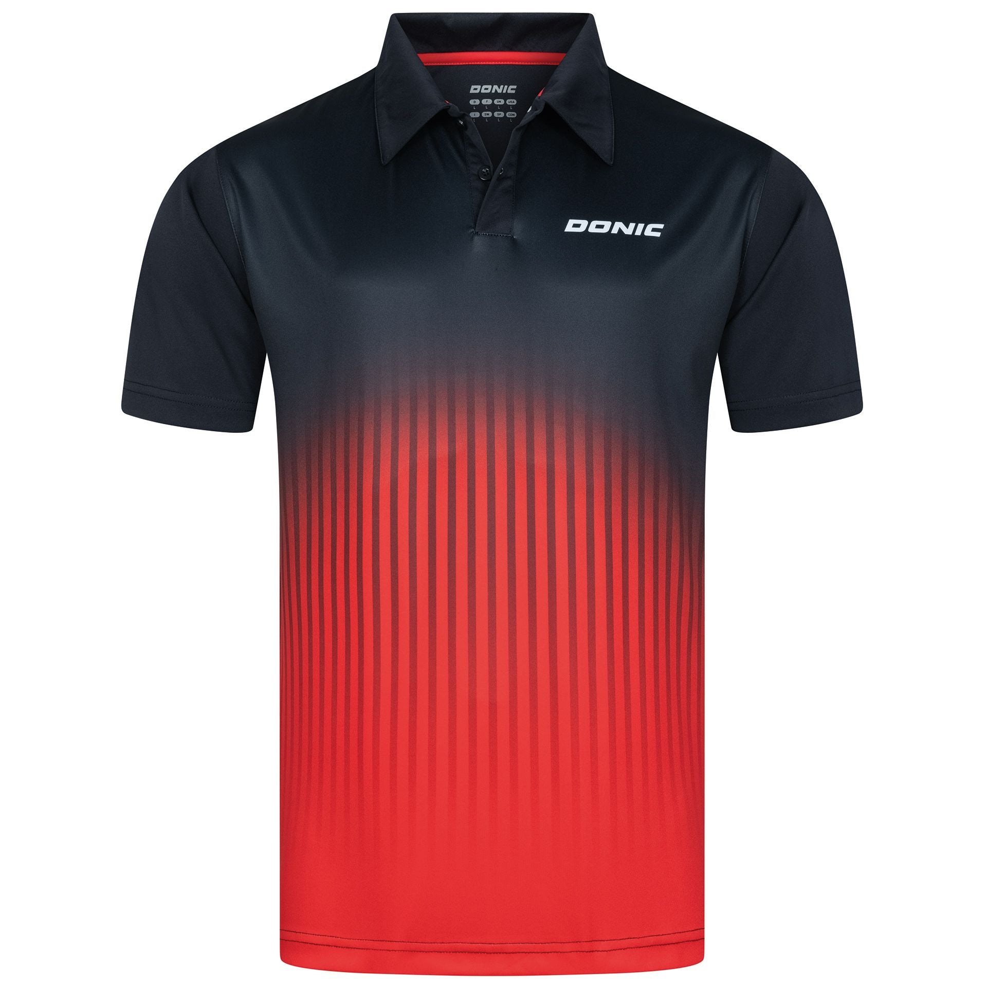 Camiseta Donic Nuvon negra/roja