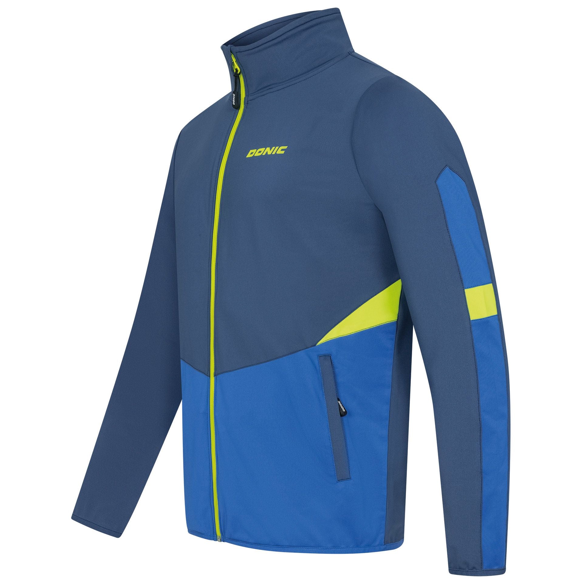 Donic Tracksuitjacket Trail Junior navy/royalblue/lime
