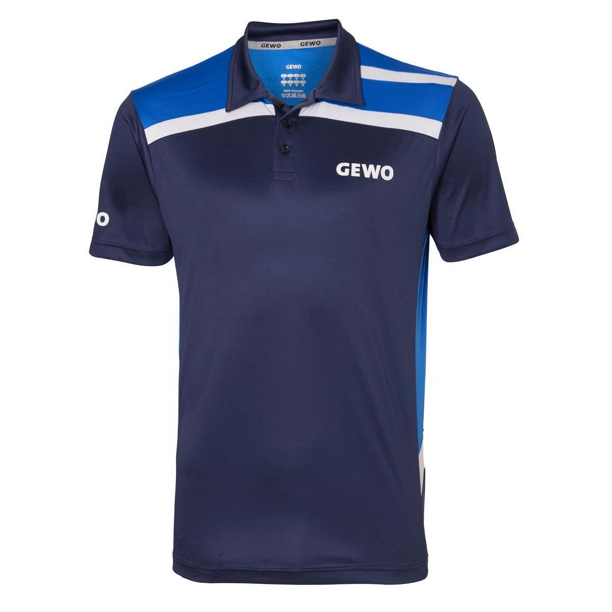 Gewo shirt Aurora navy/royalblue