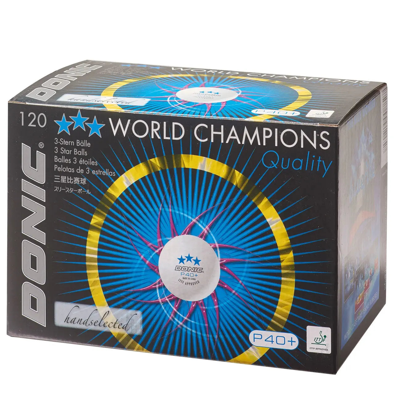 Donic Ball P40+ *** white (120) DONIC